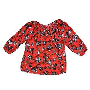 Vince Camuto shirt 1x red floral plus size